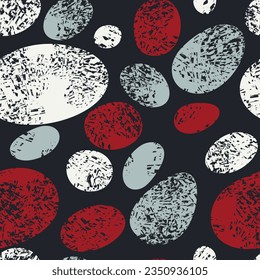 Vintage spotted textured seamless pattern. Vector illustration for print, fabric, cover, packaging, interior decor, blog decoration and other your projects.