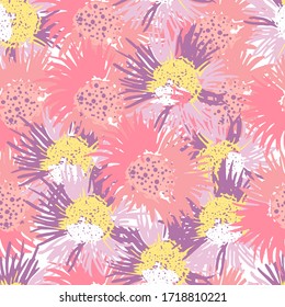 Vector vectorial de las costuras florales de resorte vintage