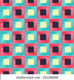 vintage square fabric pattern 