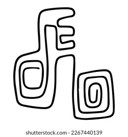 Vintage squiggle elements, great design for any purposes.