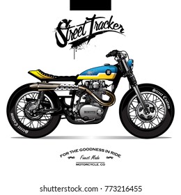 Vintage Srambler Motorcycle Poster