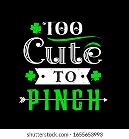 Vintage St Patrick day t shirt design template