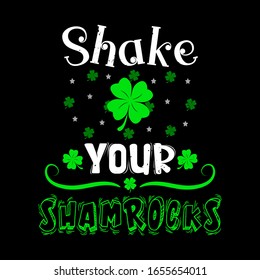 Vintage St Patrick day t shirt design template