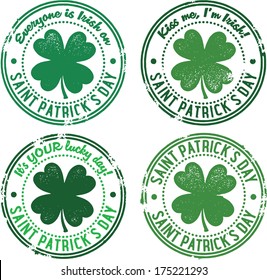 Vintage St. Patrick's Day Rubber Stamps