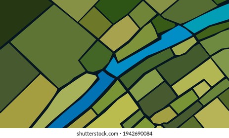 Vintage stained glass abstract pattern background