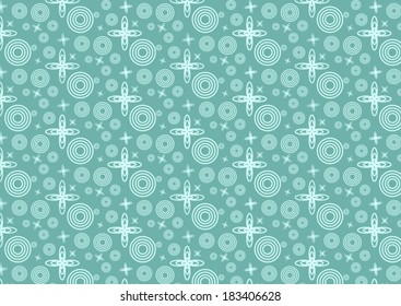 Vintage star orbit and circle pattern in space. Circle and oval pattern classic and cute style for design.