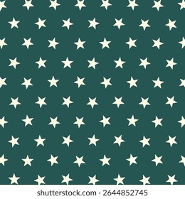 Vintage star pattern vector. Repeat star background. Pattern on dark background. Cute template - can be used for wrapping paper, greeting cards, Halloween, vintage template, old designs.