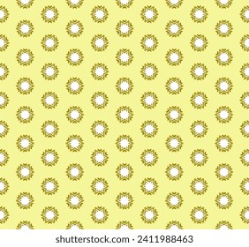 Patrón de estallido vintage sobre fondo amarillo suave