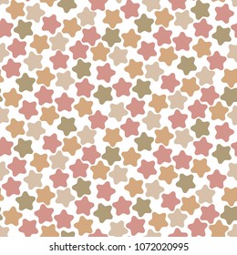 Vintage stars pattern. Seamless background for baby fabric, wrapping, wallpaper, paper. Delicate children print.