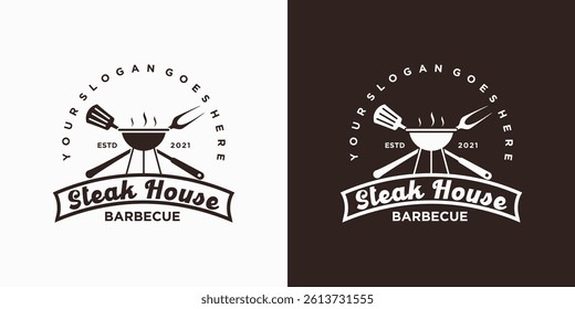 vintage steak house logo inspiration