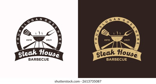 vintage steak house logo inspiration