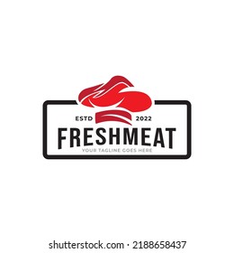 Vintage Steakhouse Logo Badge Design. Retro Grill Restaurant Emblem. Steak Graphic Vector Illustration.