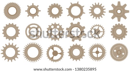 Vintage steampunk frame set, with lots of cogs and gears