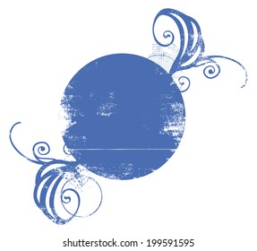 vintage stencil circle