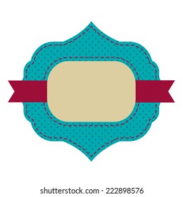 Vintage sticker. Retro style. Vector.