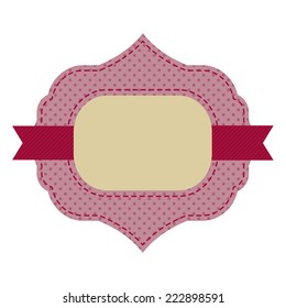 Vintage sticker. Retro style. Vector.