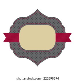 Vintage sticker. Retro style. Vector.