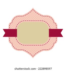 Vintage sticker. Retro style. Vector.