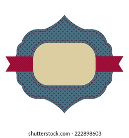 Vintage sticker. Retro style. Vector.