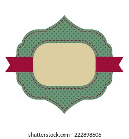 Vintage sticker. Retro style. Vector.