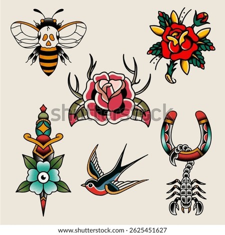 Vintage Storybook Stickers – Cute Animal,ollection set sticker pack. World famous iconic computer game icons from nintendo entertainment system