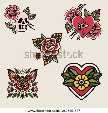 Vintage Storybook Stickers – Cute Animal,ollection set sticker pack. World famous iconic computer game icons from nintendo entertainment system