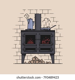 Retro Stove Images Stock Photos Vectors Shutterstock