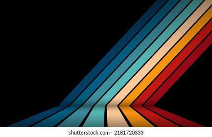Free Vectors  Stripe texture vertical 05 [black]