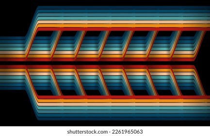 Vintage Striped Backgrounds, Posters, Banner Samples, Retro Colors from the 1970s 1980s, 70s, 80s, 90s. retro vintage 70s style stripes background poster lines. shapes vector design graphic 1980s	