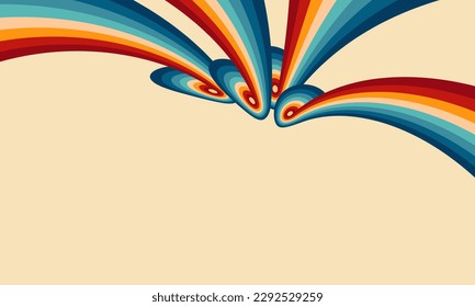 Vintage Striped Backgrounds, Posters, Banner Samples, Retro Colors from the 1970s 1980s, 70s, 80s, 90s. retro vintage 70s style stripes background poster lines. shapes vector design graphic 1980s	
