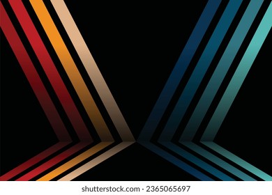 Vintage Striped Backgrounds, Posters, Banner Samples, Retro Colors from the 1970s 1900s, 80s, 90s. retro vintage 70s style stripes background poster lines. shapes vector design graphic 1980s eps 10