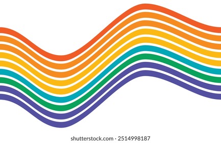 Antiguas fondos rayados, carteles, muestras de Anuncio, Colores retro de la década de 1970 1980, años 70, años 80, años 90. rayas de estilo de onda de fondo