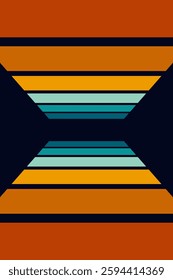 Vintage striped backgrounds, posters, banner samples retro colors 1970s 1900s 70s 80s 90s. Retro vintage style 70s striped background poster lines. Shapes vector design graphic 1980s.