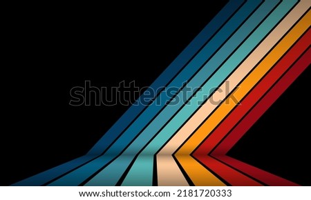 Vintage Striped Backgrounds, Posters, Banner Samples, Retro Colors from the 1970s 1980s, 70s, 80s, 90s. retro vintage 70s style stripes background poster lines. shapes vector design graphic 1980s