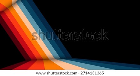 Vintage Striped Backgrounds, Posters, Banner Samples, Retro Colors from the 1970s 1980s, 70s, 80s, 90s. retro vintage 70s style stripes background poster lines. shapes vector design graphic 1980s