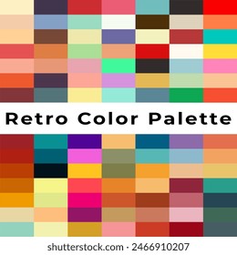 Vintage Striped color palette, Posters, Banner Samples, Retro Colors from the 1970s 1900s, 70s, 80s, 90s. Retro Vintage color palette, colors, color palette, Vintage color, retro vintage 70s style.
