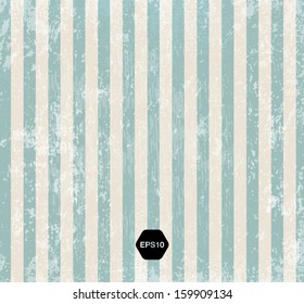 Vintage Striped Weathered Vector Background. Old Paper Grungy Texture. Color Stripes. Distressed Wallpaper. Retro Style. 