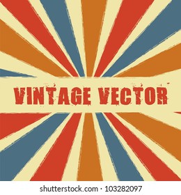 vintage with stripes. vector illustration