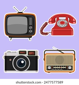 vintage stuff printable digital sticker