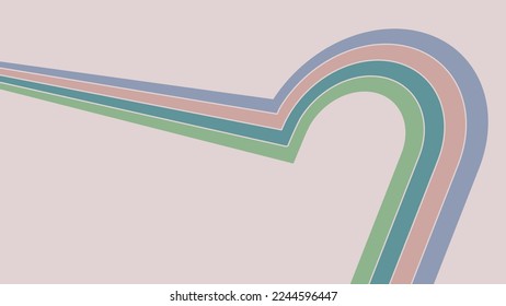 A vintage style abstract background with elegant 3D lines and retro decorative elements, editable vector EPS 10
