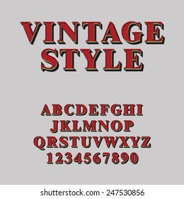 Vintage Style Alphabets