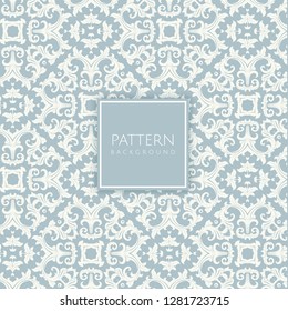 Vintage style background with a damask pattern