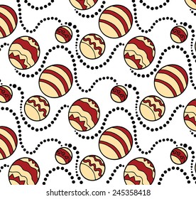 Vintage style background dotted with small circles.