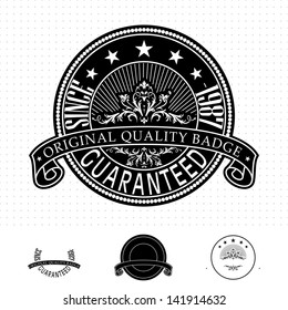 Vintage style badge in editable vector format.