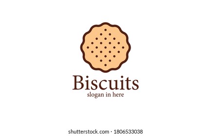 Vintage style bakery shop simple label, badge, emblem, logo template. Graphic food art with biscuits design vector element with typography. Linear organic bread on black background.
