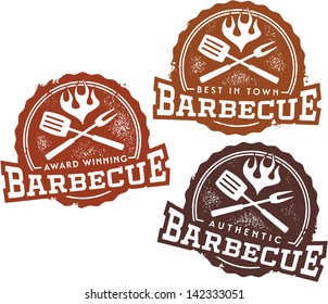 Vintage Style Barbecue BBQ Design Elements