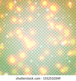 Vintage style blurred background in soft colors. Bright glitter lights backdrop use for banners decoration. Abstract defocused wallpaper vector illustration. Festive luminous design with bokeh blur