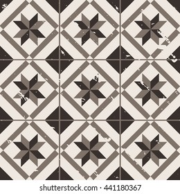 Vintage style cement tile background design