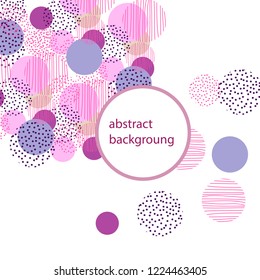 Vintage style circle geometry background. Vector illustration surface design for print and web