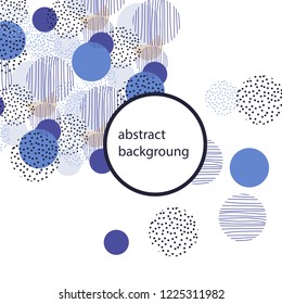 Vintage style circle geometry background. Vector illustration surface design for print and web